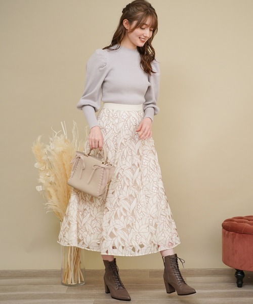 「NOELA」 ロングスカート S ベージュ レディース_画像3