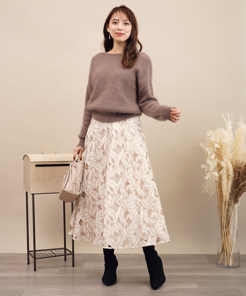 「NOELA」 ロングスカート S ベージュ レディース_画像6