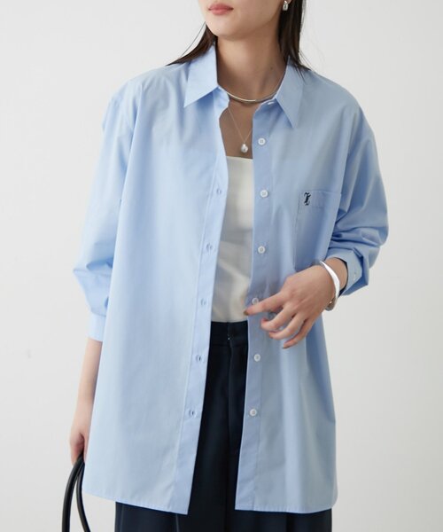 Loungedress（ラウンジドレス） ブラウス シャツ ロゴ刺繍シャツ