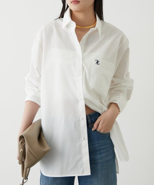 Loungedress（ラウンジドレス） ブラウス シャツ ロゴ刺繍シャツ