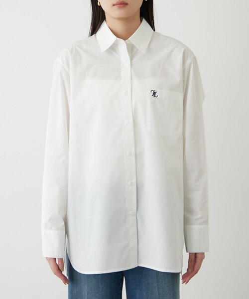 Loungedress（ラウンジドレス） ブラウス シャツ ロゴ刺繍シャツ