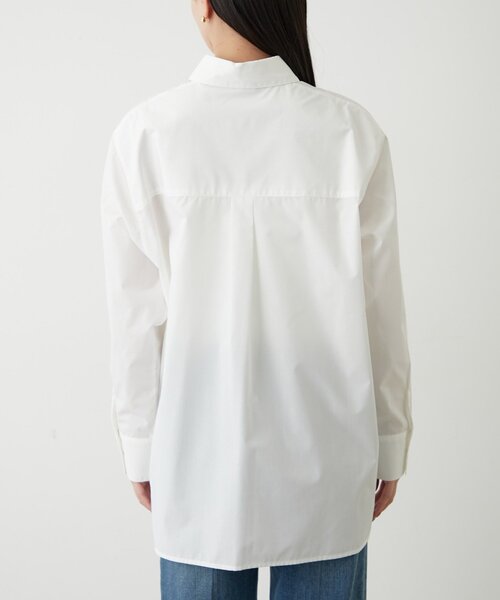 新品　ラウンジドレス　刺繍ウールシャツ　ホワイト ロゴ刺繍シャツ | LOUNGEDRESS(ラウンジドレス)レディース | PAL