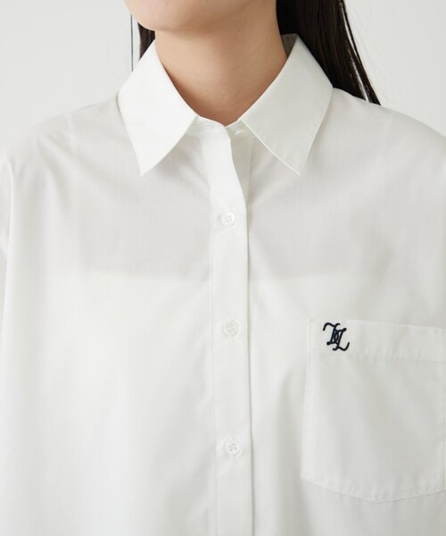 Loungedress（ラウンジドレス） ブラウス シャツ ロゴ刺繍シャツ