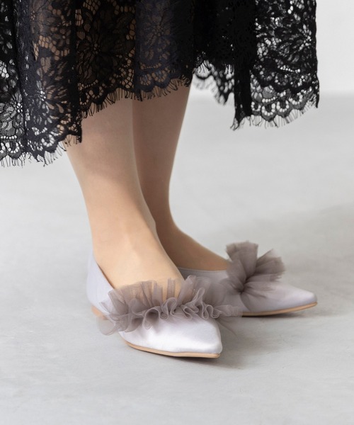 menue（メヌエ） 結婚式 パンプス 歩きやすい ポインテッドトゥ