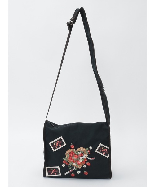 PINK HOUSE（ピンクハウス） ショルダーバッグ バッグ 苺リース刺繍
