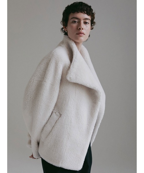 「HER.」 コート フリー ホワイト レディース_画像5