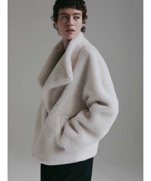 「HER.」 コート フリー ホワイト レディース_画像7