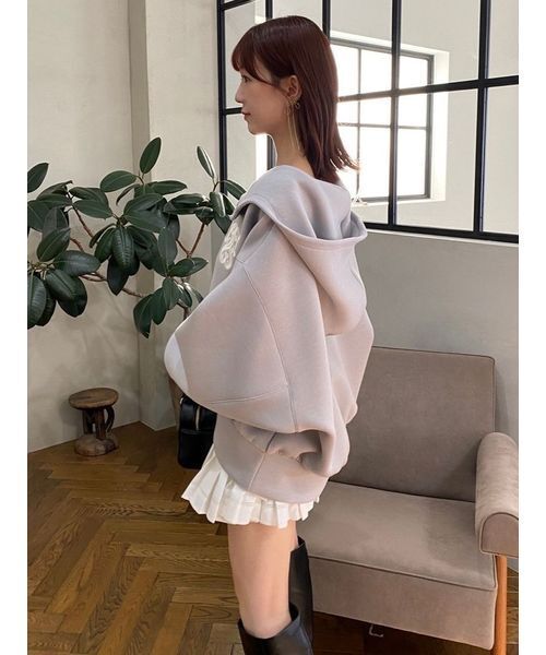 SNIDEL（スナイデル） ジップアップパーカー F グレー レディース