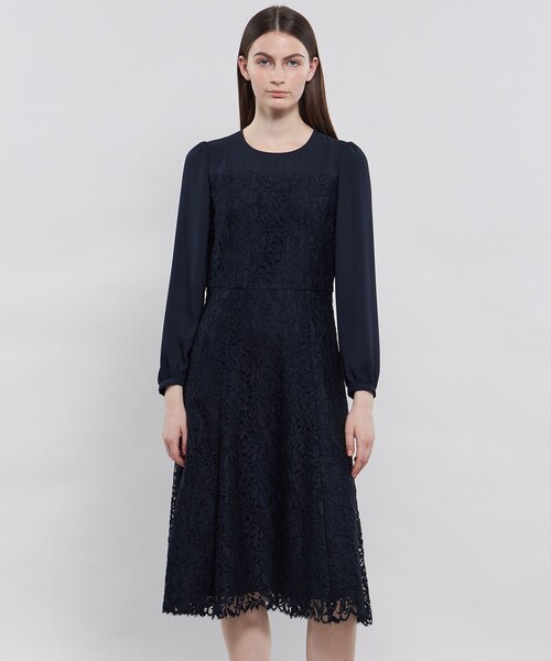 EPOCA the shop エポカザショップ ロングワンピース ネイビー 38 EPOCA（エポカ） 長袖ワンピース 38 ネイビー レディース : ZOZOTOWN