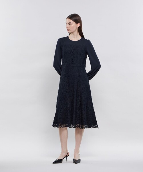 EPOCA the shop エポカザショップ ロングワンピース ネイビー 38 EPOCA（エポカ） 長袖ワンピース 38 ネイビー レディース : ZOZOTOWN
