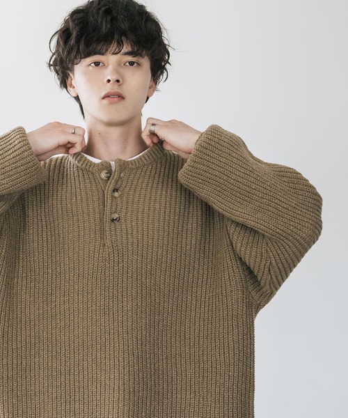 「Rocky Monroe」 長袖ニット X-LARGE ワイン メンズ_画像3