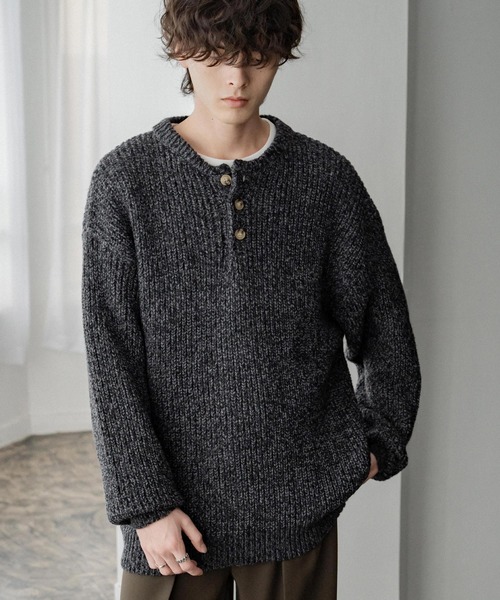 「Rocky Monroe」 長袖ニット X-LARGE ワイン メンズ_画像8