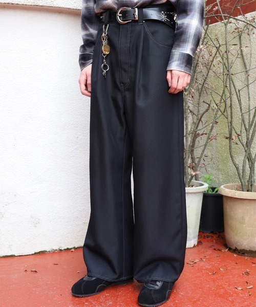 JieDa（ジエダ） スラックス WIDE ONE TUCK STRAIGHT PANTS メンズ
