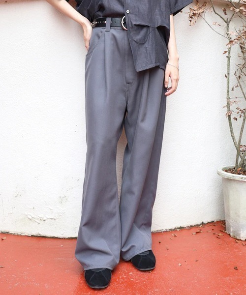 JieDa（ジエダ） スラックス WIDE ONE TUCK STRAIGHT PANTS メンズ