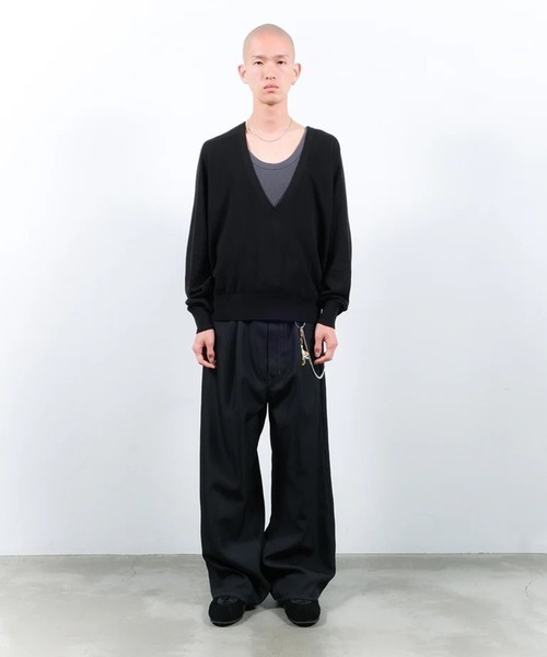 JieDa（ジエダ） スラックス WIDE ONE TUCK STRAIGHT PANTS メンズ