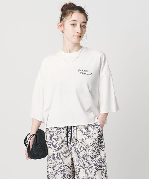SACRA（サクラ） tシャツ 「SACRA」ハーフスリーブ クロップド