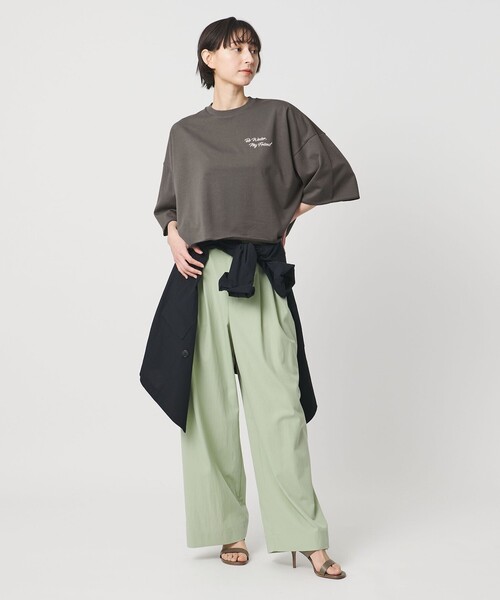 SACRA（サクラ） tシャツ 「SACRA」ハーフスリーブ クロップド