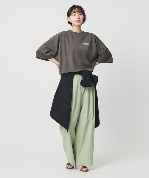 【SACRA】121261021半袖Tシャツ 半袖 Tシャツ 花火バックプリント クルーネック トップス コットン