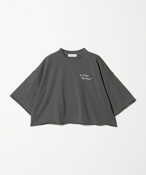 SACRA（サクラ） tシャツ 「SACRA」ハーフスリーブ クロップド 