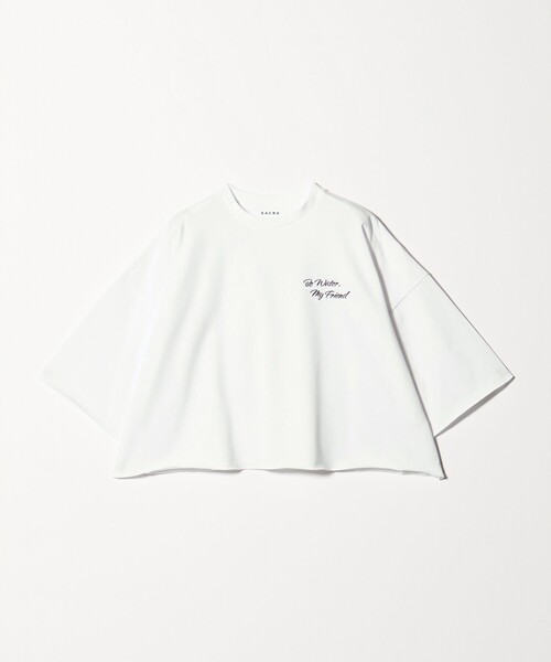 SACRA（サクラ） tシャツ 「SACRA」ハーフスリーブ クロップド