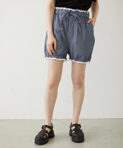 MILKFED.（ミルクフェド） パンツ STRIPED SHORTS レディース メンズ