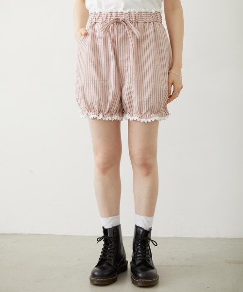 MILKFED.（ミルクフェド） パンツ STRIPED SHORTS レディース メンズ