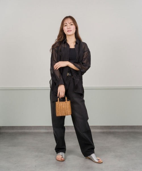 「The Bagmati」 かごバッグ FREE ベージュ×ブラック レディース_画像7