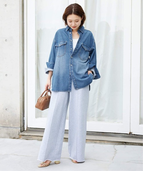 美品✨スローブイエナ LE DENIM オーバーサイズ デニムシャツ SLOBE IENA（スローブイエナ） ブラウス シャツ 「WEB限定/追加4」LE
