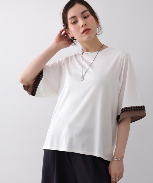 Bou Jeloud - ★美品　トップス　bou jeloud ブージュルード　レース Bou Jeloud（ブージュルード） tシャツ 袖レースカットソー レディース