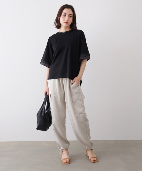 Bou Jeloud（ブージュルード） tシャツ 袖レースカットソー レディース