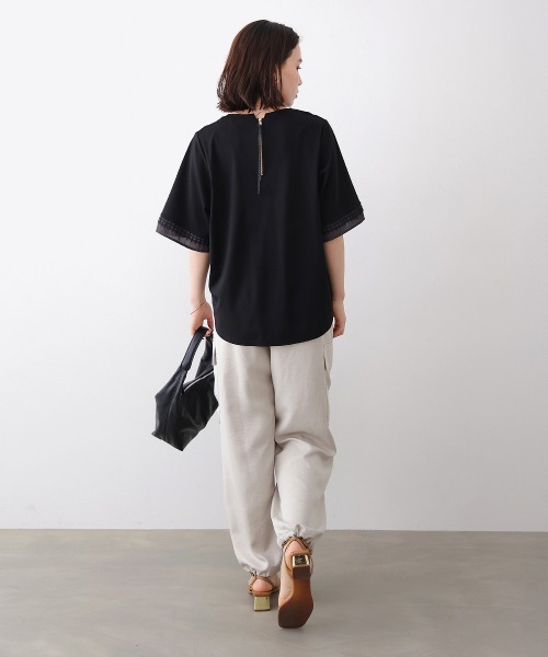 Bou Jeloud（ブージュルード） tシャツ 袖レースカットソー レディース