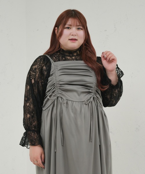 「Louiosy」 ノースリーブワンピース X-LARGE パープル系その他 レディース_画像2