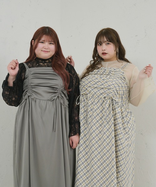 「Louiosy」 ノースリーブワンピース X-LARGE パープル系その他 レディース_画像8