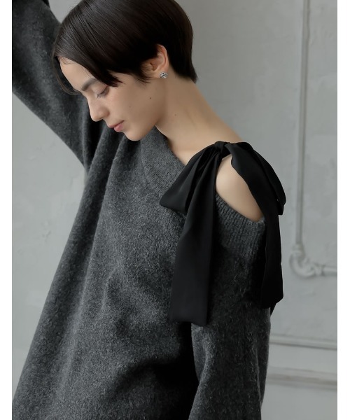 「MEISM」 ニットワンピース LARGE ブラック レディース_画像6
