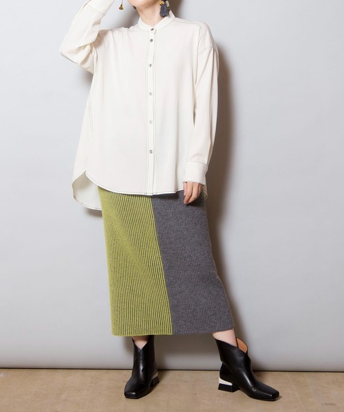 「OSMOSIS」 長袖ブラウス ONE SIZE ブラック レディース_画像8