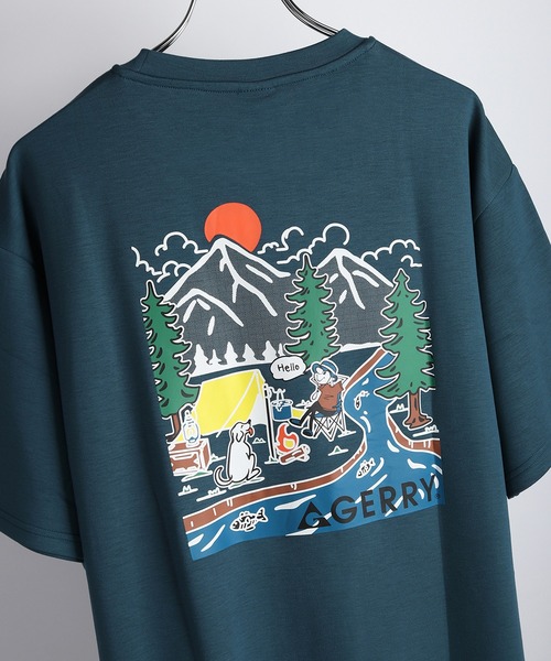GERRY（ジェリー） tシャツ 接触冷感 とろみポンチ バックプリント