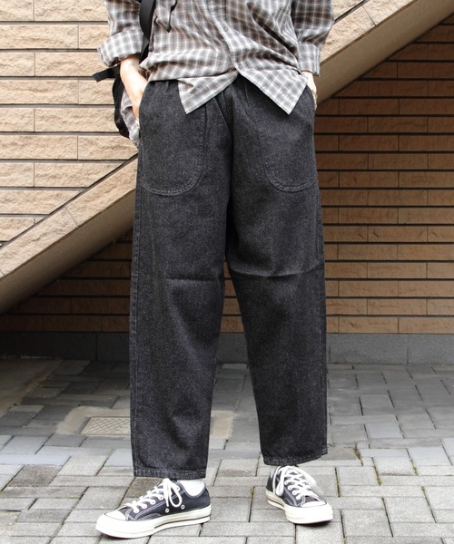 ダントン　DANTON デニムパンツ　イージーパンツ　36 Danton（ダントン） デニムパンツ 36 インディゴブルー レディース