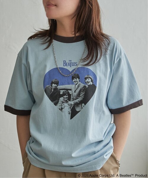 The Beatles tシャツ ザ ビートルズ リンガープリントTシャツ メンズ 