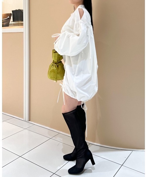 「SNIDEL」 長袖チュニック ONE SIZE ホワイト レディースの画像