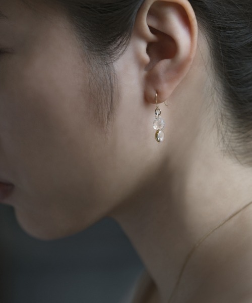 ピアス ピアス スパークル K10 レディースの画像
