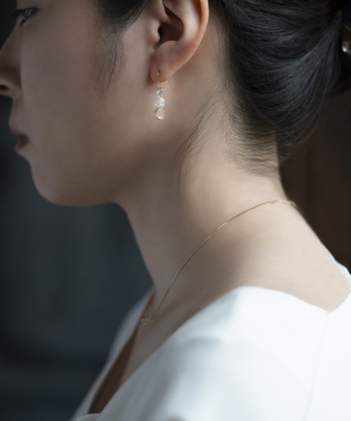 ピアス ピアス スパークル K10 レディースの画像