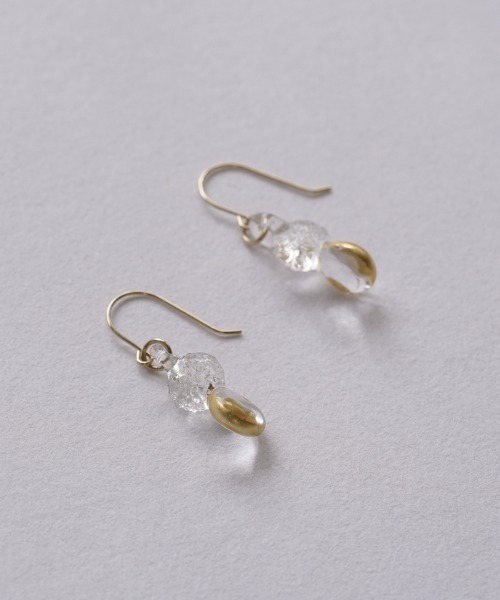 ピアス ピアス スパークル K10 レディースの画像