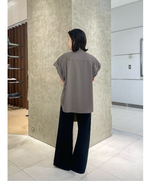 ブラウス シャツ COLUMN / ロールアップブラウス レディースの画像