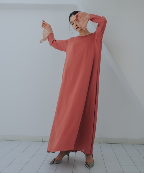 「sahara」 コンビワンピース FREE ネイビー レディース_1
