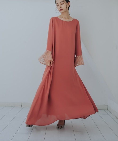 「sahara」 コンビワンピース FREE ネイビー レディース_2
