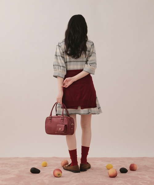 loin nuit ワンピース striped polo onepiece / ストライプポロ