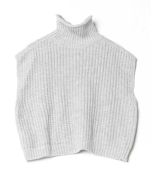 「ITEMS URBANRESEARCH」 半袖ニット FREE グレー レディース_画像2