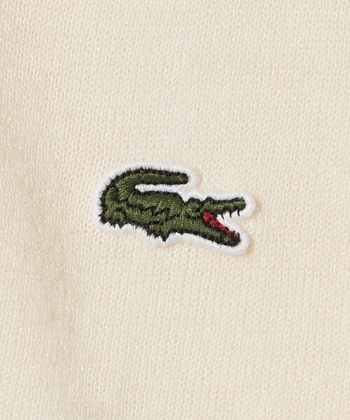 ポロシャツ ポロ 「LACOSTE」ラメニット ポロシャツ レディースの画像