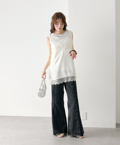 「mystic」 デニムパンツ 1 ブルー レディース_画像5