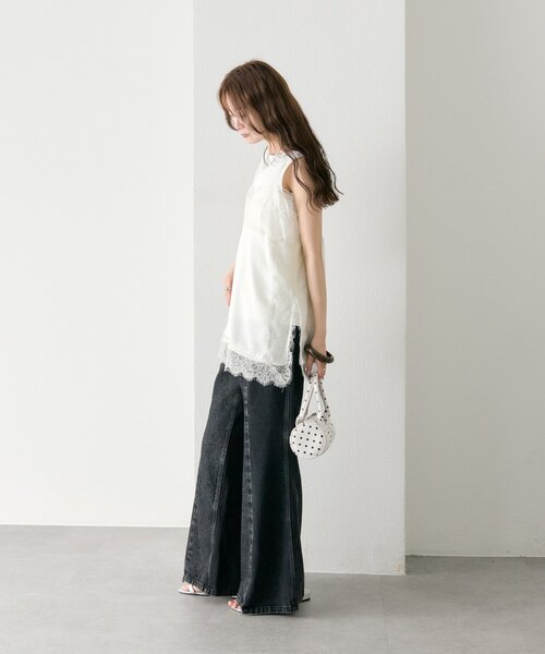 「mystic」 デニムパンツ 1 ブルー レディース_画像6